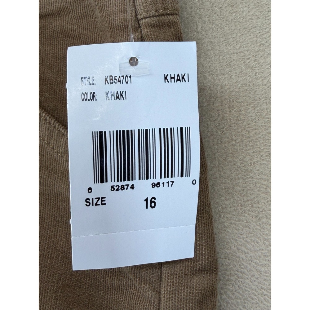 KUT From The Kloth Women Sienna Wide‎ Leg Corduroy Pants Khaki Size 16 - Picture 10 of 14